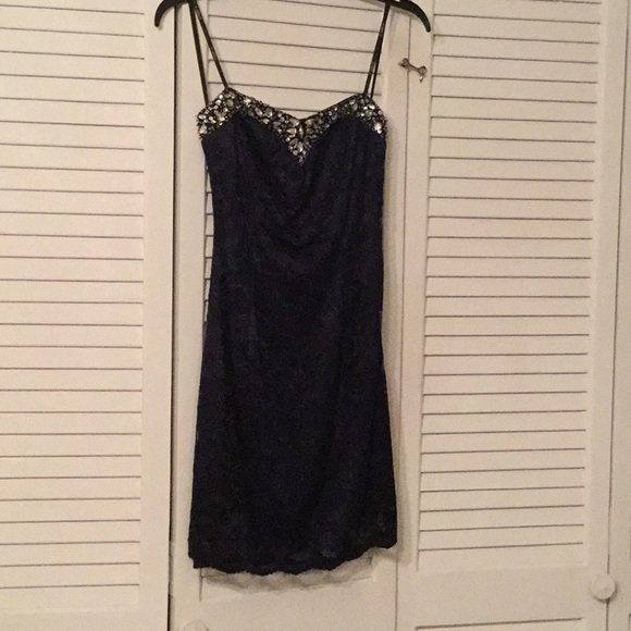 B Darlin Dresses & Skirts - **FREE SHIPPING** Strapless Navy blue dress
